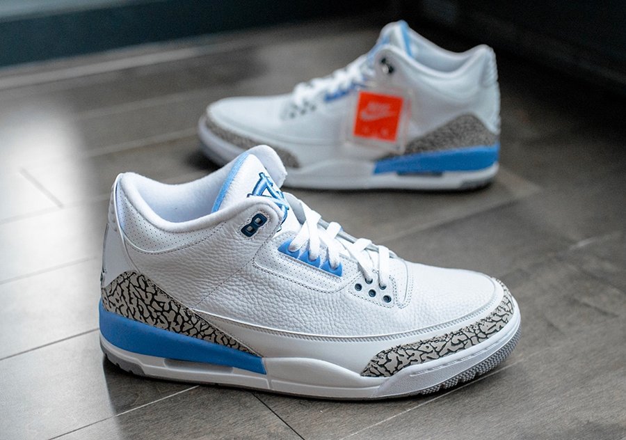 AJ3,Air Jordan 3  北卡球员卖 AJ3 PE 遭禁赛！鞋王晒上脚还发文：这也大惊小怪？！