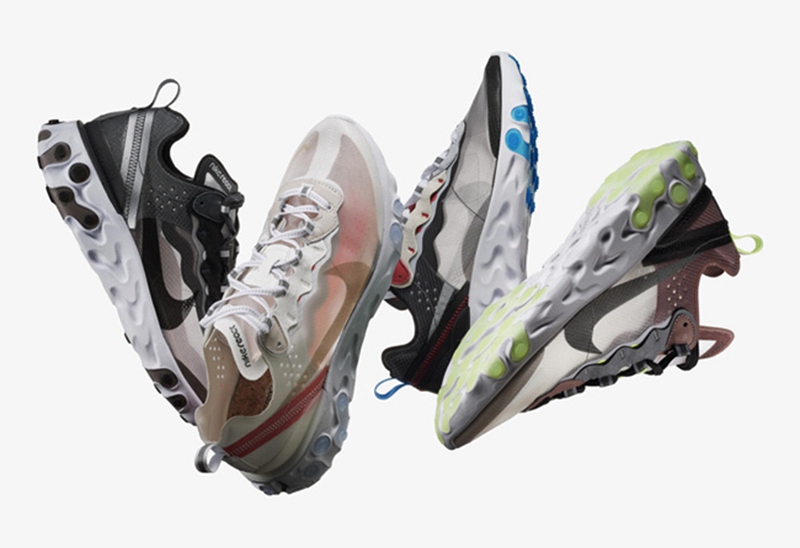 Nike,React Element 55  不透明版本登场！Nike React Element 55 官图释出