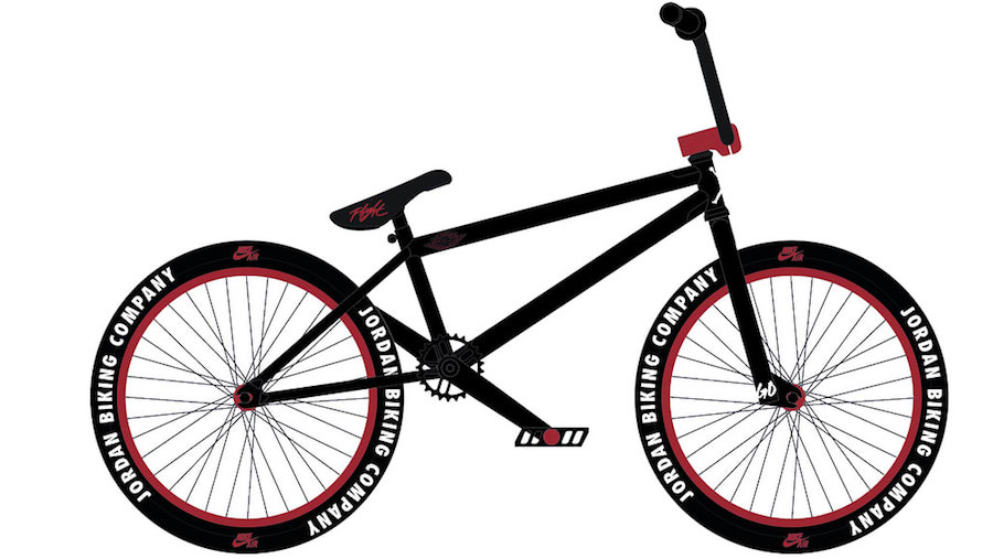 Nigel,Jordan Brand,Biking Comp  Jordan 要进军自行车市场？BMX 运动员 Nigel 晒出定制小轮车