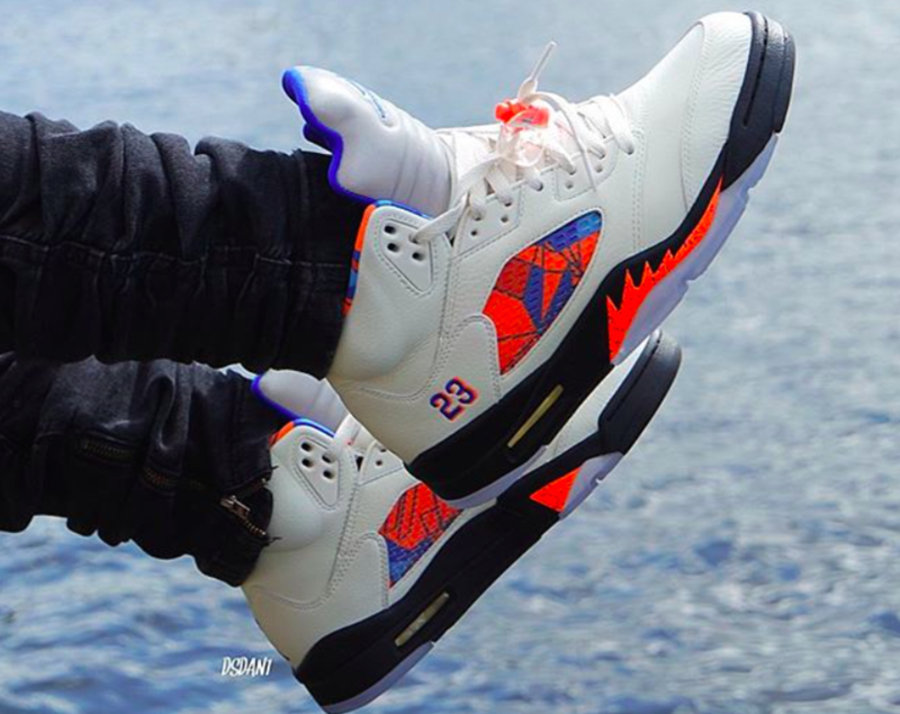 AJ5,Air Jordna  8 月 25 日发售！AJ5 “International Flight” 实物上脚图赏