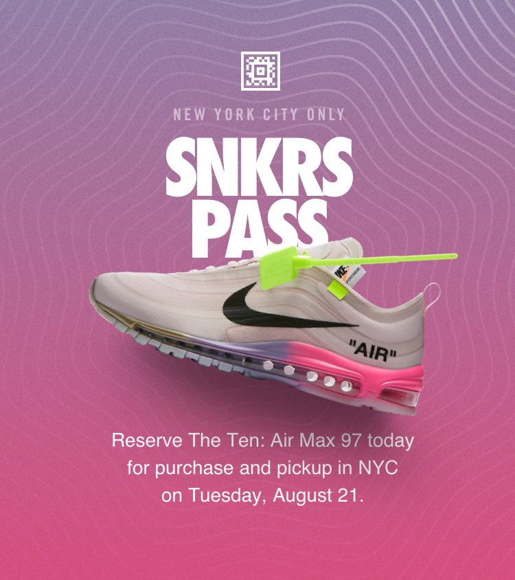 Serena Willams,Virgil Abloh,Ni  抵制鞋贩全新发售方式！彩虹配色 OW x Air Max 97 纽约抢先发售