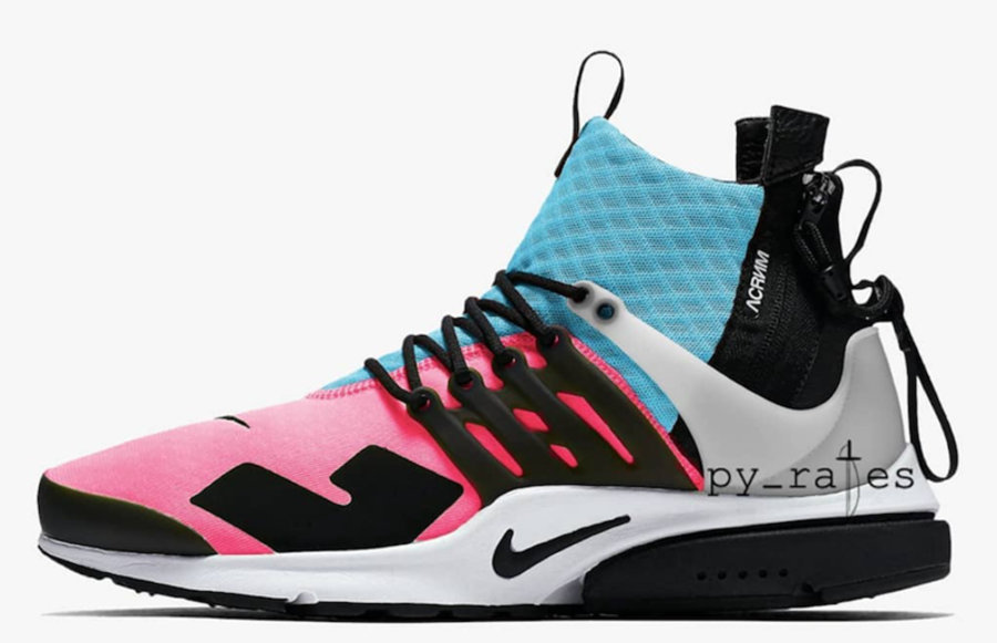 ACRONYM,Nike,Air Presto Mid,发售  机能王者回归！ACRONYM x Air Presto Mid 三款全新配色下月发售