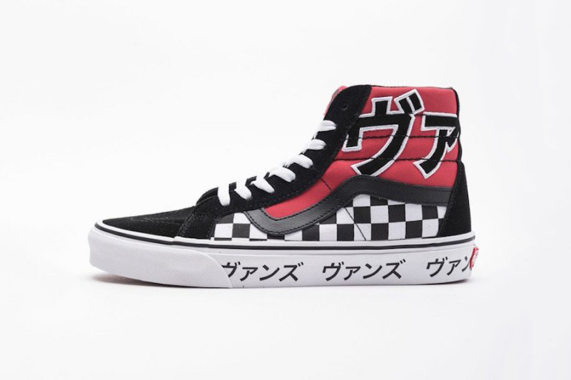 Vans,Sk8-Hi,发售,上脚  独特日文刺绣！Vans Sk8-Hi “Japanese Type” 海外现已发售