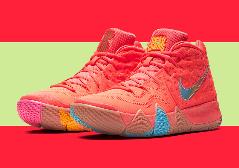 Nike,Kyrie 4,Green Lucky Charm  花哨到逆天！欧文 Kyrie 4 “Green Lucky Charms” 曝光！