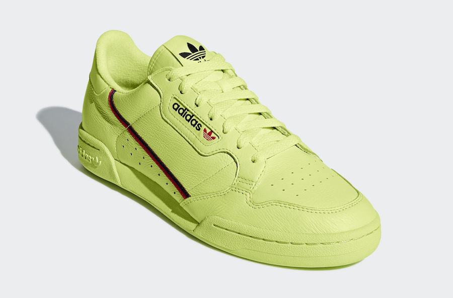 adidas,Continental 80,发售,B4167  外形酷似 Yeezy！骚粉、荧光黄 adidas Continental 80 即将发售