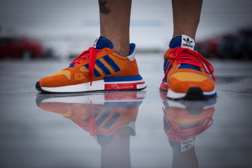adidas,ZX500 RM,龙珠Z,发售  龙珠和悟空迷不能错过！ZX500 RM “Goku” 上脚美图欣赏