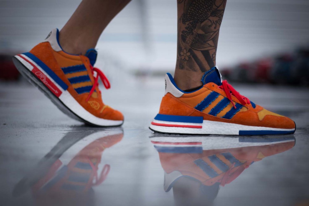 adidas,ZX500 RM,龙珠Z,发售  龙珠和悟空迷不能错过！ZX500 RM “Goku” 上脚美图欣赏