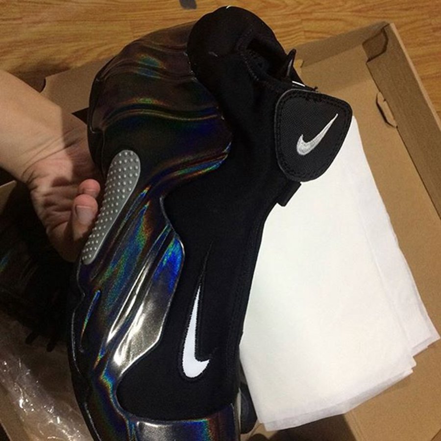 Nike,Air Flightposite 1  炫目全息装扮！Nike Air Flightposite 1 全新配色实物曝光