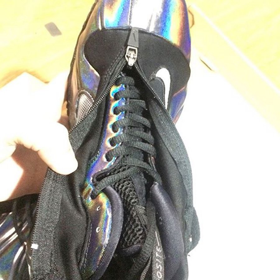 Nike,Air Flightposite 1  炫目全息装扮！Nike Air Flightposite 1 全新配色实物曝光