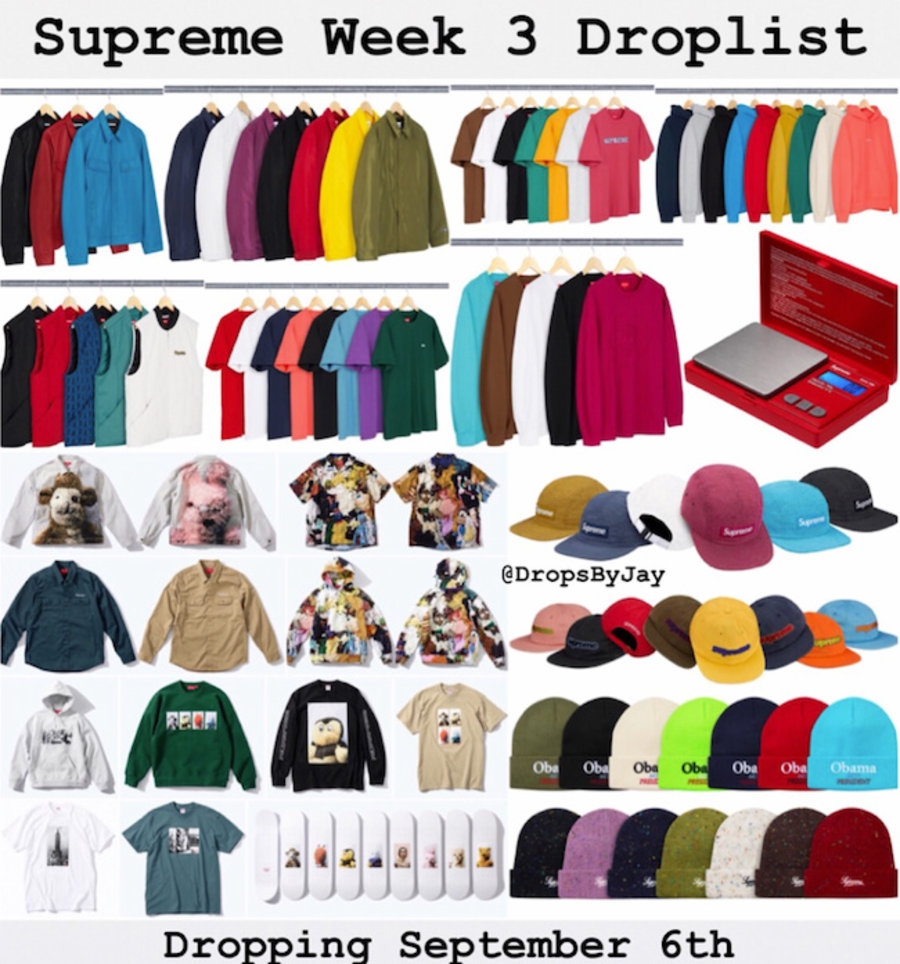 supreme,kanye west  Supreme 18 秋冬第三周发售清单！侃爷依旧对竞选总统抱有信心！