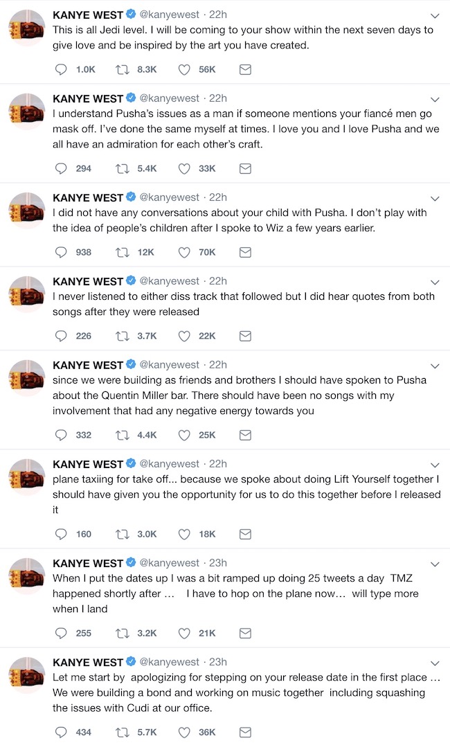 kanye,drake  面对 Drake 的频频出击，Kanye 的反应竟是公开道歉？！