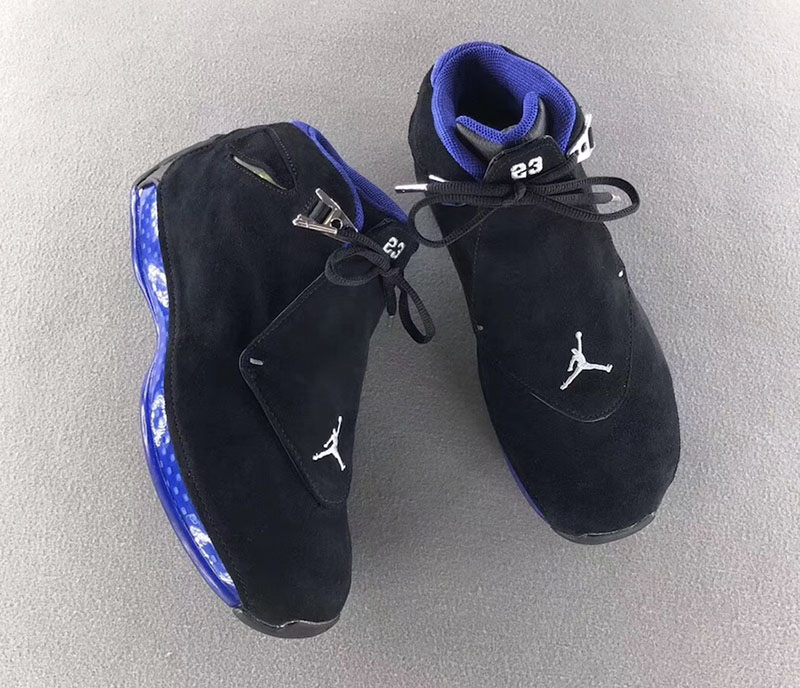 Air Jordan 18,AJ18,发售,Black Ro  复刻呼声最高的元年战靴！黑蓝 Air Jordan 18 最新实物欣赏！