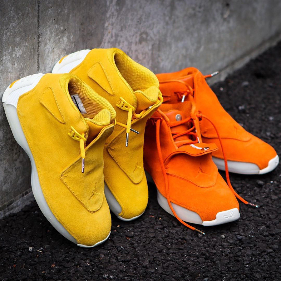 AJ18,Air Jordan 18 AJ18 看看上脚效果如何！Air Jordan 18 麂皮配色即将发售