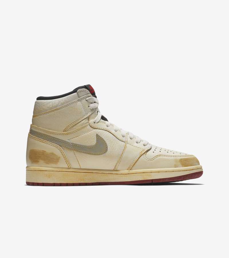 AirJordan1,AJ1,Jordan Brand,BV  一双 “破鞋” 市价 3K！脏兮兮的联名 Air Jordan 1 明早官网发售
