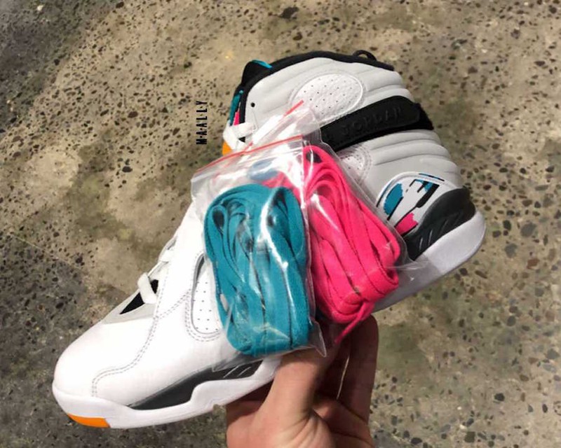 Jordan Brand,Air Jordan 8,Sout  南海岸配色来袭！Air Jordan 8 “South Beach” 谍照曝光！