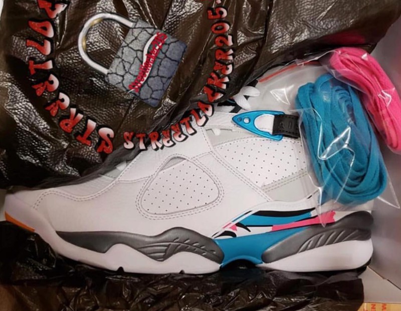 Jordan Brand,Air Jordan 8,Sout  南海岸配色来袭！Air Jordan 8 “South Beach” 谍照曝光！