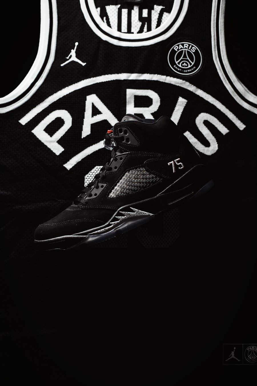 AJ5,Air Jordan 5  率先开箱！人人都想要的 Jordan x 巴黎圣日耳曼！到底有多帅！