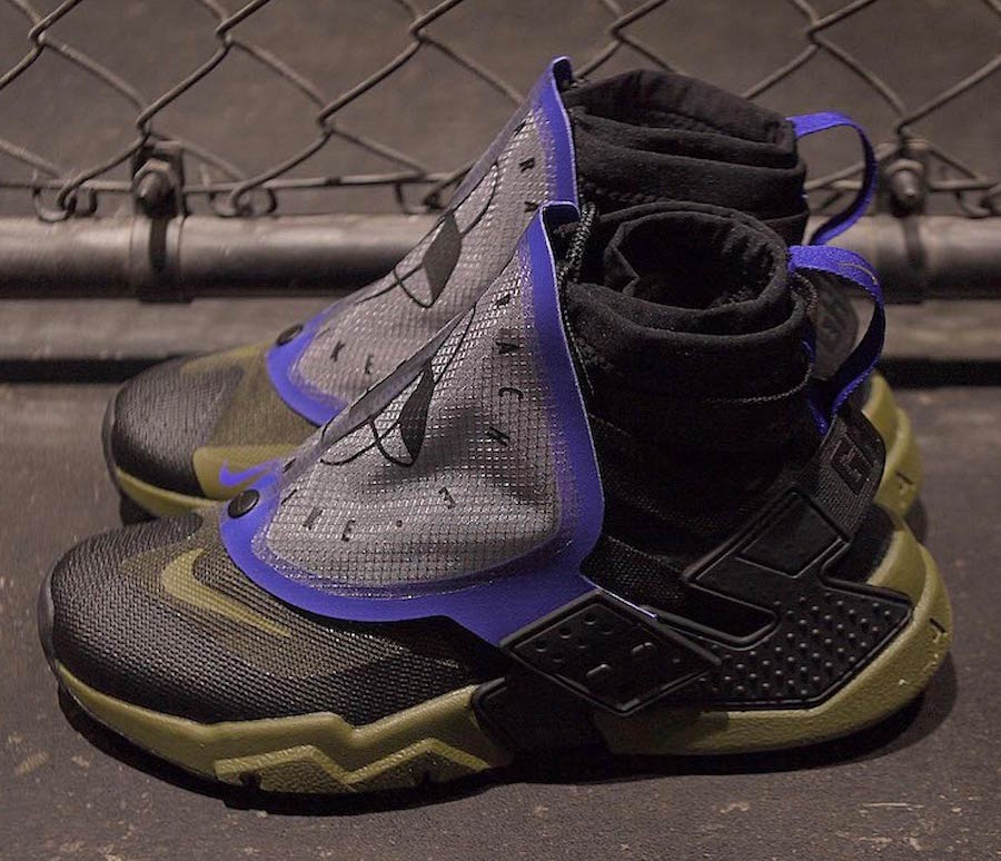 Air Huarache Grip,Nike,AT0289-  袜套搭配蝉翼覆盖！高帮机能版 Air Huarache Grip 即将发售