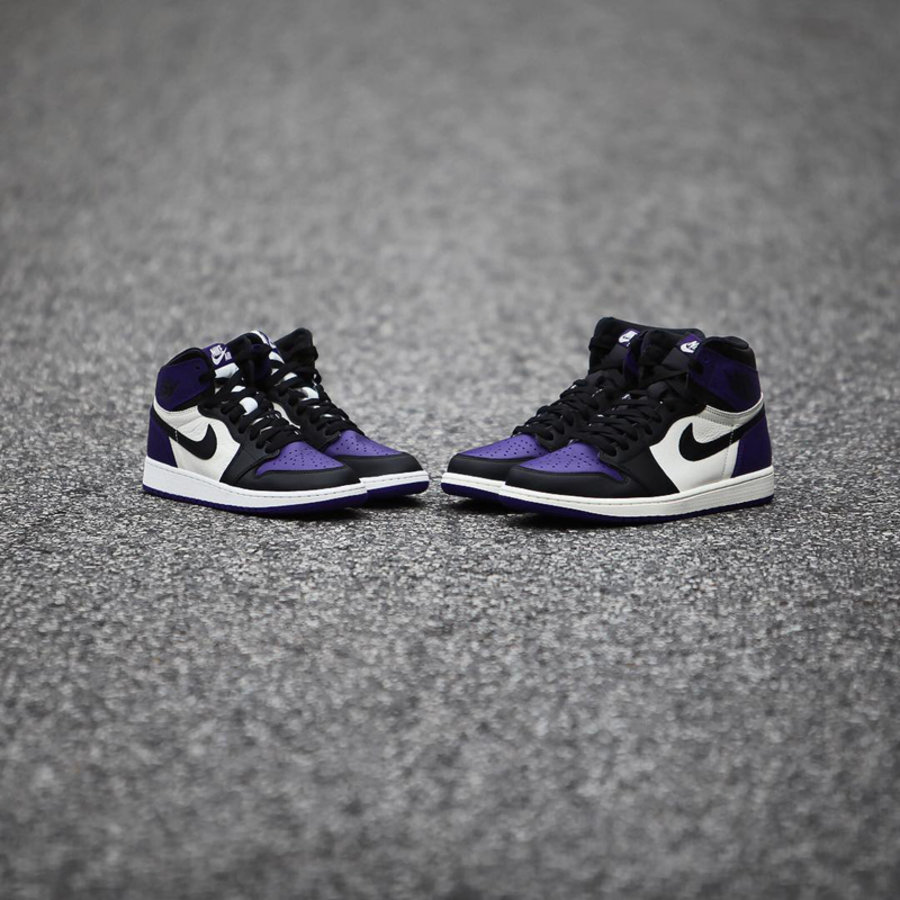 555088-501,发售,AJ1,Air Jordan 1  预售价超 3000 元！Air Jordan 1 黑紫脚趾最新美图欣赏