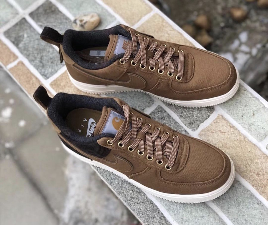 Carhartt WIP,Nike,Air Force 1,  完整实物首次曝光！Carhartt WIP x AF1 下月即将发售！