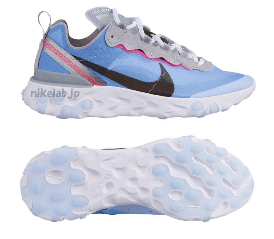 Nike,React Element 87,发售  艳丽的色彩！React Element 87 全新配色将于今年发售