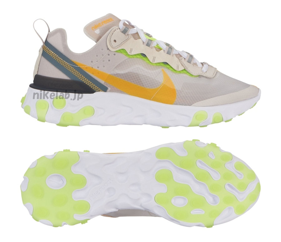 Nike,React Element 87,发售  艳丽的色彩！React Element 87 全新配色将于今年发售