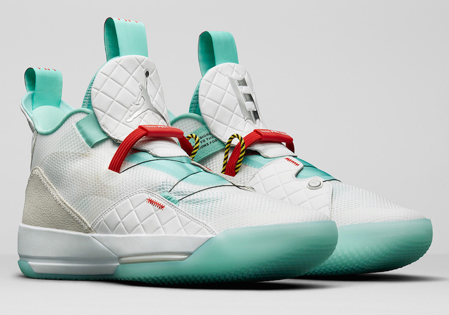 AQ8830-101,AJ33,Air Jordan 33 AQ8830-101 仅在中国发售！郭艾伦 Air Jordan 33 PE 完整官图首次曝光！