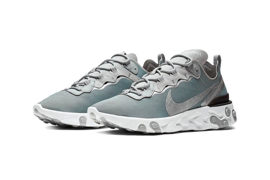 Nike,React Element 55,发售  超酷的银灰装扮！Nike React Element 55 “Sliver” 下月发售