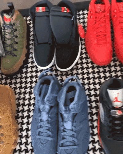 AJ1,AJ3,AJ6,Air Jordan 1,Air J  这回鞋王塔克输了一筹！队友保罗晒出十多双未市售 AJ 新品！