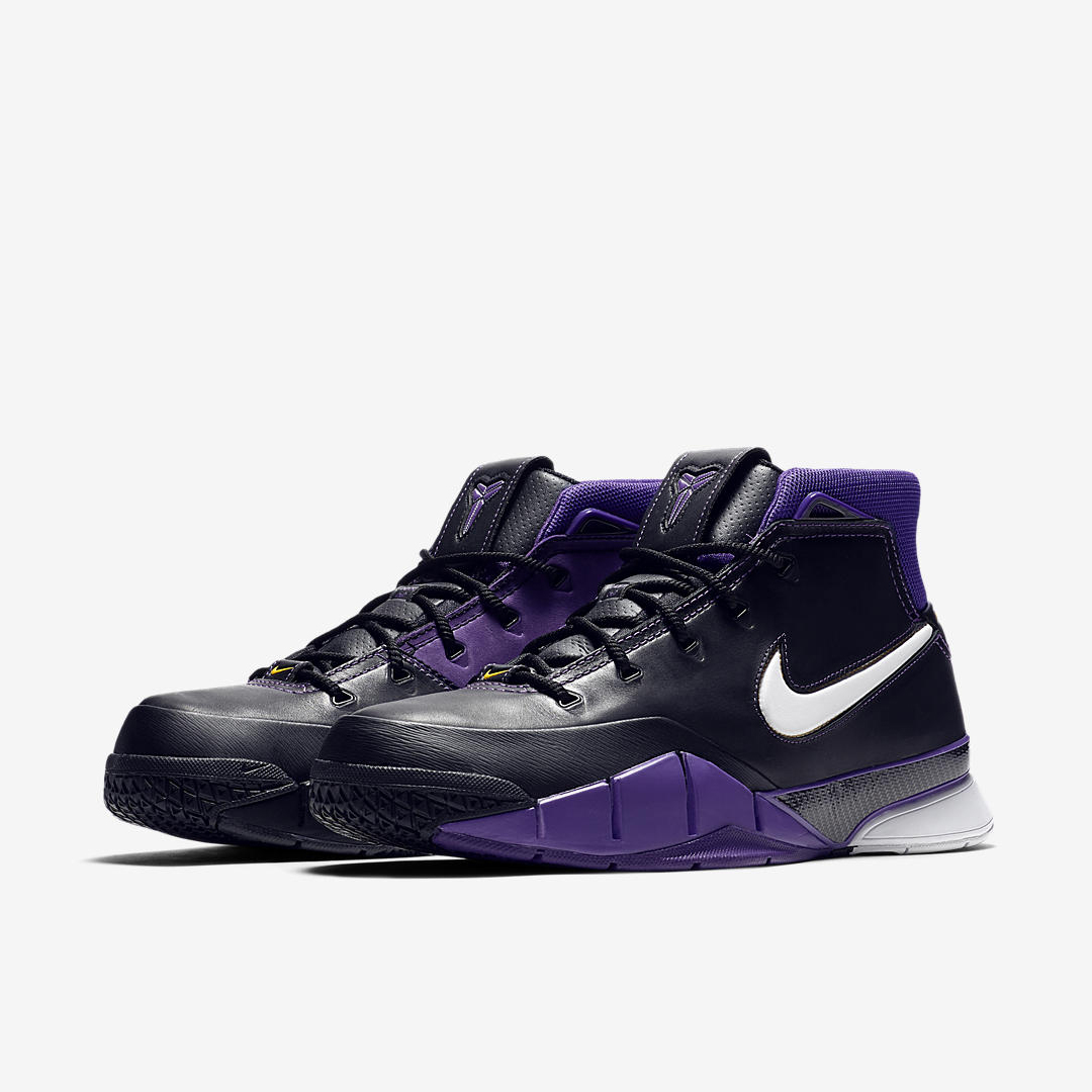 Nike,Zoom Kobe 1  黑紫元年配色强势回归！湖人 Zoom Kobe 1 本月发售！