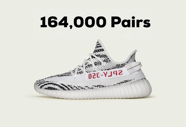 adidas,Yeezy 350 V2,CP9654,发售  白斑马 Yeezy 350 V2 货量疑似曝光！下月初就来了！