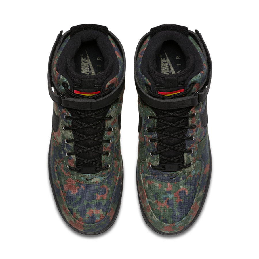 Air Force 1,AF1,Nke  全新军事风造型！德军迷彩配色 Air Force 1 Hi 曝光
