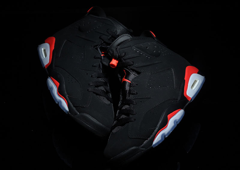 Air Jordan 6,AJ6,发售,Black Infr  红色更深！明年回归的黑红 Air Jordan 6 完整细节释出！