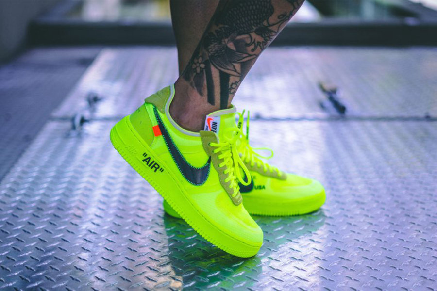 OFF-WHITE,Nike,Air Force 1,发售  将于本月发售！荧光绿 OFF-WHITE x Air Force 1 上脚超亮眼！