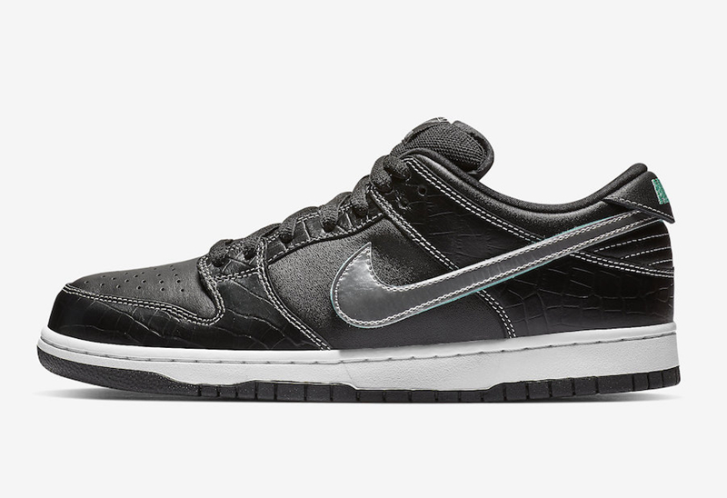Nike,SB Dunk Low,BV1310-001,BV  11 月 10 日发售！黑白两款 Diamond x Nike SB Dunk Low 官图释出