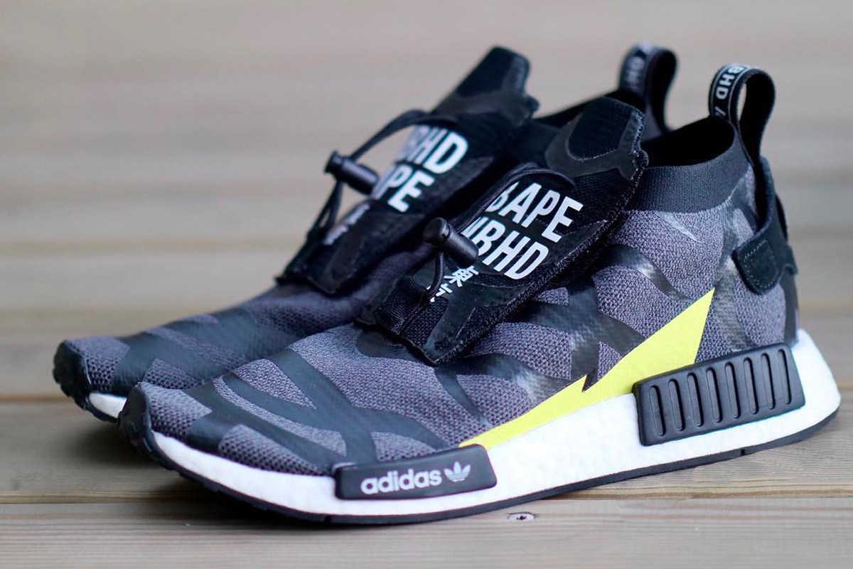 BAPE,NBHD,adidas,NMD TS1  超豪华三方联名！BAPE x NBHD x adidas NMD TS1 首度曝光