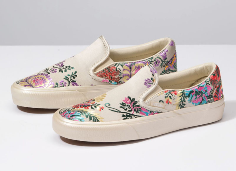 Vans,Festival Stain,绸缎,Slip-On  原来 Vans 也能如此华丽！节日绸缎系列现已发售！