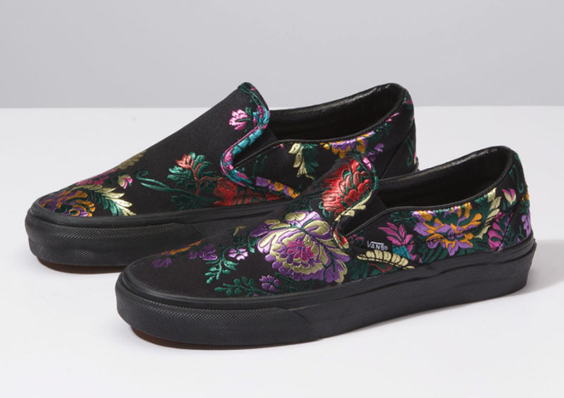 Vans,Festival Stain,绸缎,Slip-On  原来 Vans 也能如此华丽！节日绸缎系列现已发售！