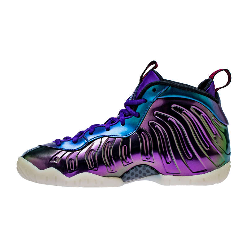 Little Posite One,GS  镜面 + 全息 + 电光紫！这双 Little Posite One 个性十足