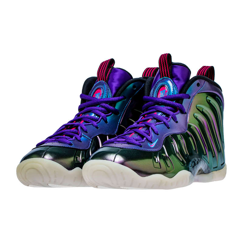 Little Posite One,GS  镜面 + 全息 + 电光紫！这双 Little Posite One 个性十足