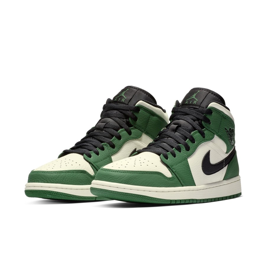 Air Jordan 1 Mid,AJ1,发售  高颜值配色！这双 AJ1 Mid “凯尔特人” 千万不能错过