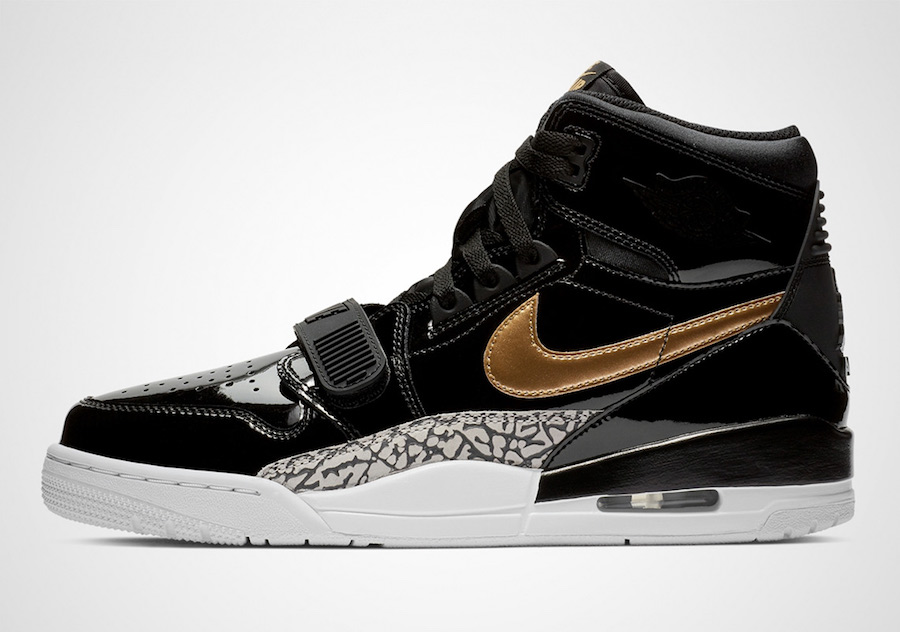 Jordan,Jordan Legacy 312,Black  灵感来自经典 AJ1！黑金漆皮 Jordan Legacy 312 即将发售