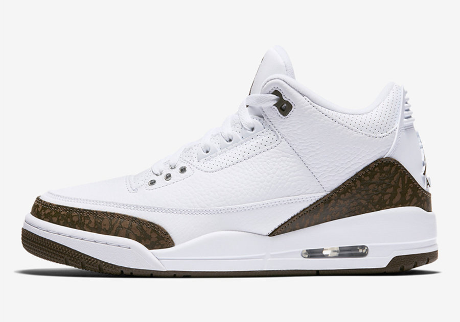 Air Jordan 3,AJ3,发售  阔别 17 年再度回归！摩卡 Air Jordan 3 下周发售