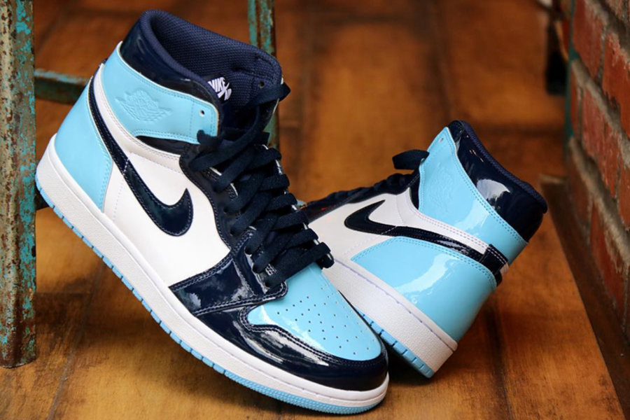 Air Jordan 1,AJ1,发售,开箱,上脚  上脚颜值超高！Air Jordan 1 “UNC Patent” 明年 2 月发售