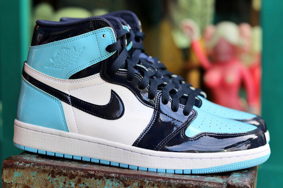 Air Jordan 1,AJ1,发售,开箱,上脚  上脚颜值超高！Air Jordan 1 “UNC Patent” 明年 2 月发售