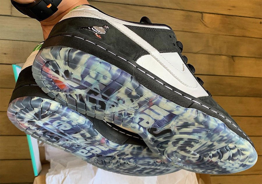 Dunk SB,Jeff Staple,发售  灵感源于 《纽约邮报》！黑白鸽子 Dunk SB 再曝全新实物图