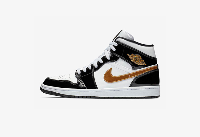 AJ1,Air Jordan 1 Mid,发售,852542  不到一千入手 “黑金脚趾”？这双 AJ1 Mid “小黑金” 千万别错过