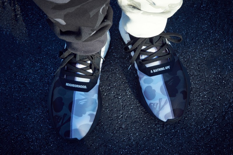 NBHD,BAPE,adidas  张狂又个性！NBHD x BAPE x adidas 三方联名上脚展示