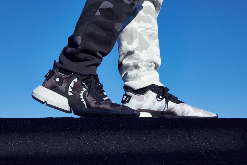NBHD,BAPE,adidas  张狂又个性！NBHD x BAPE x adidas 三方联名上脚展示
