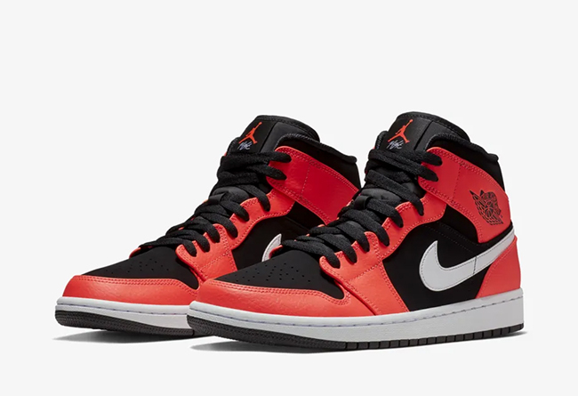 Air Jordan 1 Mid,AJ1,554724-06  荔枝皮 + 磨砂鞋面！激光红外线 Air Jordan 1 Mid 官网还能买！